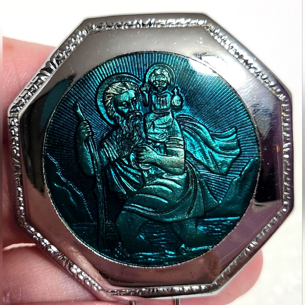 VTG Car Visor Clip Pin Patron Saint of Travelers